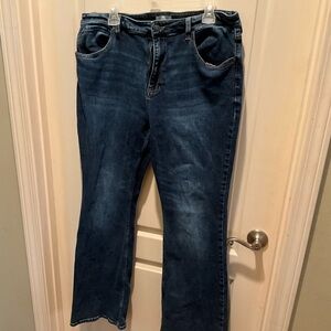 Shyanne Dark Blue Flare Jeans